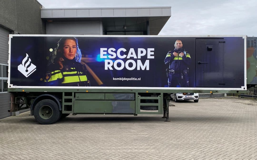 Politie trailer wrap
